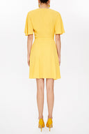 Sarı Anvelop mini elbise 93225