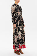 Siyah Cepli uzun elbise 93234