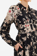 Siyah Cepli uzun elbise 93234