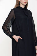 Siyah Bol kesim elbise 93310