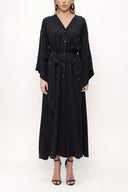 Siyah Kimono kollu elbise 93403
