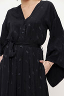 Siyah Kimono kollu elbise 93403