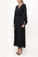 Siyah Kimono kollu elbise 93403