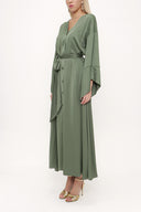 Haki Kimono kollu elbise 93403