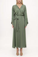 Haki Kimono kollu elbise 93403