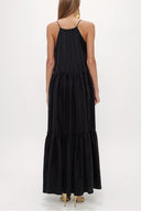 Siyah Askılı bol kesim elbise 93471