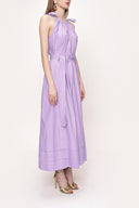 Lila Kolsuz  bol kesim poplin elbise 93542