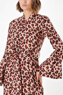 Leopar Düz kesim elbise 93832