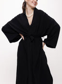 Siyah Bol kesim kaftan 94080
