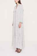 Puantiyeli Büzgülü bol kesim elbise 94033