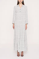 Puantiyeli Büzgülü bol kesim elbise 94033