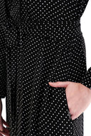 Siyah Bagcık detaylı elbise 94035