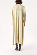 Bej Balon kollu uzun kaftan 94208