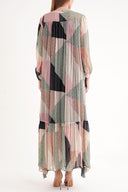 Desenli Büzgülü bol kesim gömlek lebise 94311