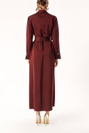 Mürdüm Bol kesim gömlek elbise 94373