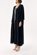 Siyah Uzun kollu kaftan 94466