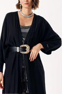 Siyah Uzun kollu kaftan 94466
