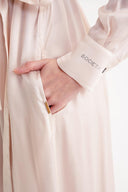 Pudra Kemerli rahat uzun gömlek elbise 94555