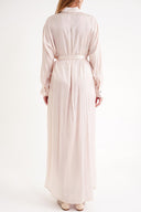 Pudra Kemerli rahat uzun gömlek elbise 94555
