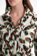 Karışık Renkler Rahat kesim uzun gömlek elbise 94652