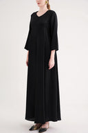 Siyah Bol kesim kemerli elbise 94697