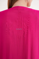 Fuşya Taş işlemeli uzun kollu kaftan 94715