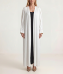 Beyaz Balon kollu uzun kaftan 94765