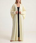 Sarı Balon kollu uzun kaftan 94765
