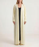 Sarı Balon kollu uzun kaftan 94765