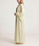 Sarı Balon kollu uzun kaftan 94765