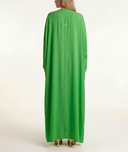 Yeşil Balon kollu uzun kaftan 94765