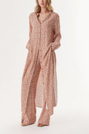 Bej Beli lastikli pantolonlu ikili takım 12317