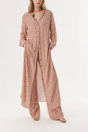 Bej Beli lastikli pantolonlu ikili takım 12317