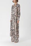 Zebra Desen Beli lastikli pantolonlu ikili takım 12322