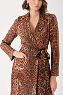 Leopar Uzun ceketli pantolon takım 12335