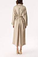 Vizon Yanları düğmeli salaş trençkot 20403