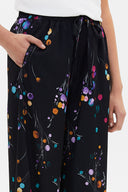 Siyah Beli lastikli bol kesim pantolon 41344