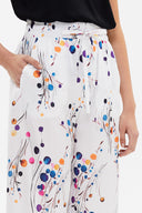 Pembe Beli lastikli bol kesim pantolon 41344