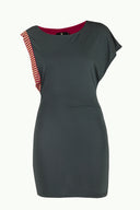 Haki Taş detaylı düşük omuz bluz 18580