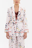 Sarı Kemerli blazer ceket 61119