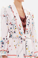 Sarı Kemerli blazer ceket 61119