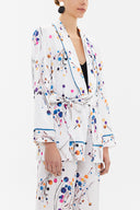 Pembe Kemerli blazer ceket 61119