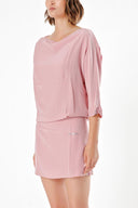 Pembe BOL KESİM İPEK ELBİSE  90571