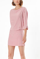 Pembe BOL KESİM İPEK ELBİSE  90571