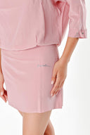 Pembe BOL KESİM İPEK ELBİSE  90571