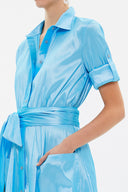 Mavi Cepli lastikli uzun elbise 92606