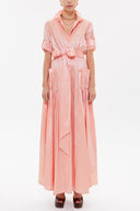 Somon Cepli lastikli uzun elbise 92606