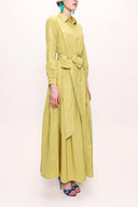 Hardal Cepli Ve Lastikli Gömlek Elbise  92958