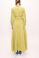 Hardal Cepli Ve Lastikli Gömlek Elbise  92958