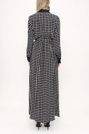 Desenli Uzun desenli elbise 93753